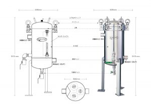 セントラル浄水器ソリューヴ大型機SB-3型のイメージ図