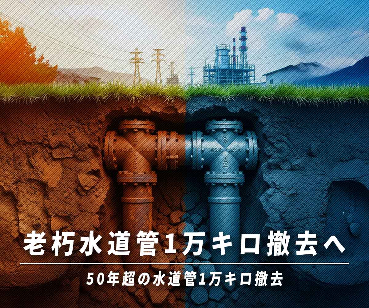 「老朽水道管1万キロ撤去へ：安全な水供給を守る国の責任」画像