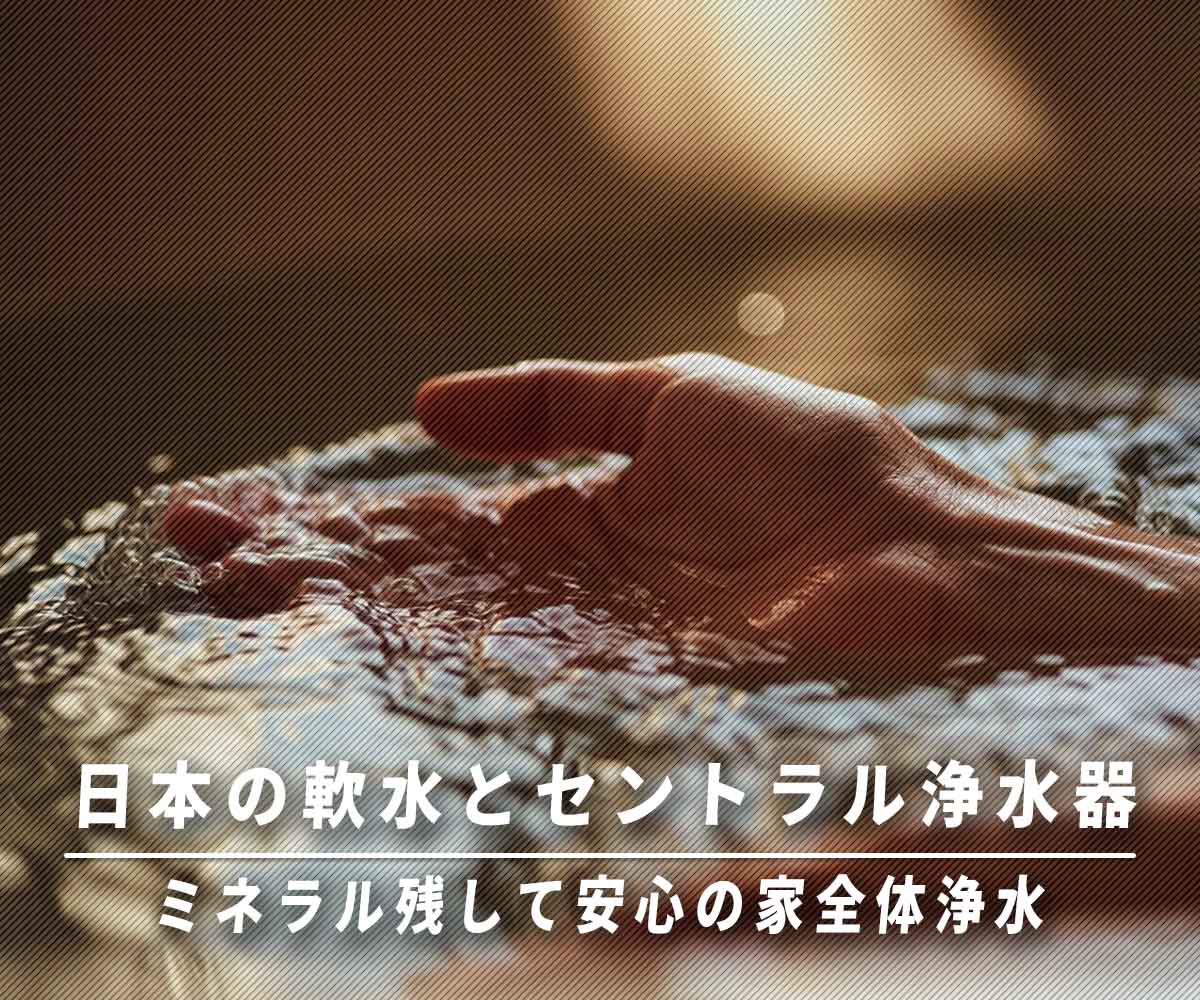 日本の軟水とセントラル浄水器｜ミネラル残して安心の家全体浄水画像