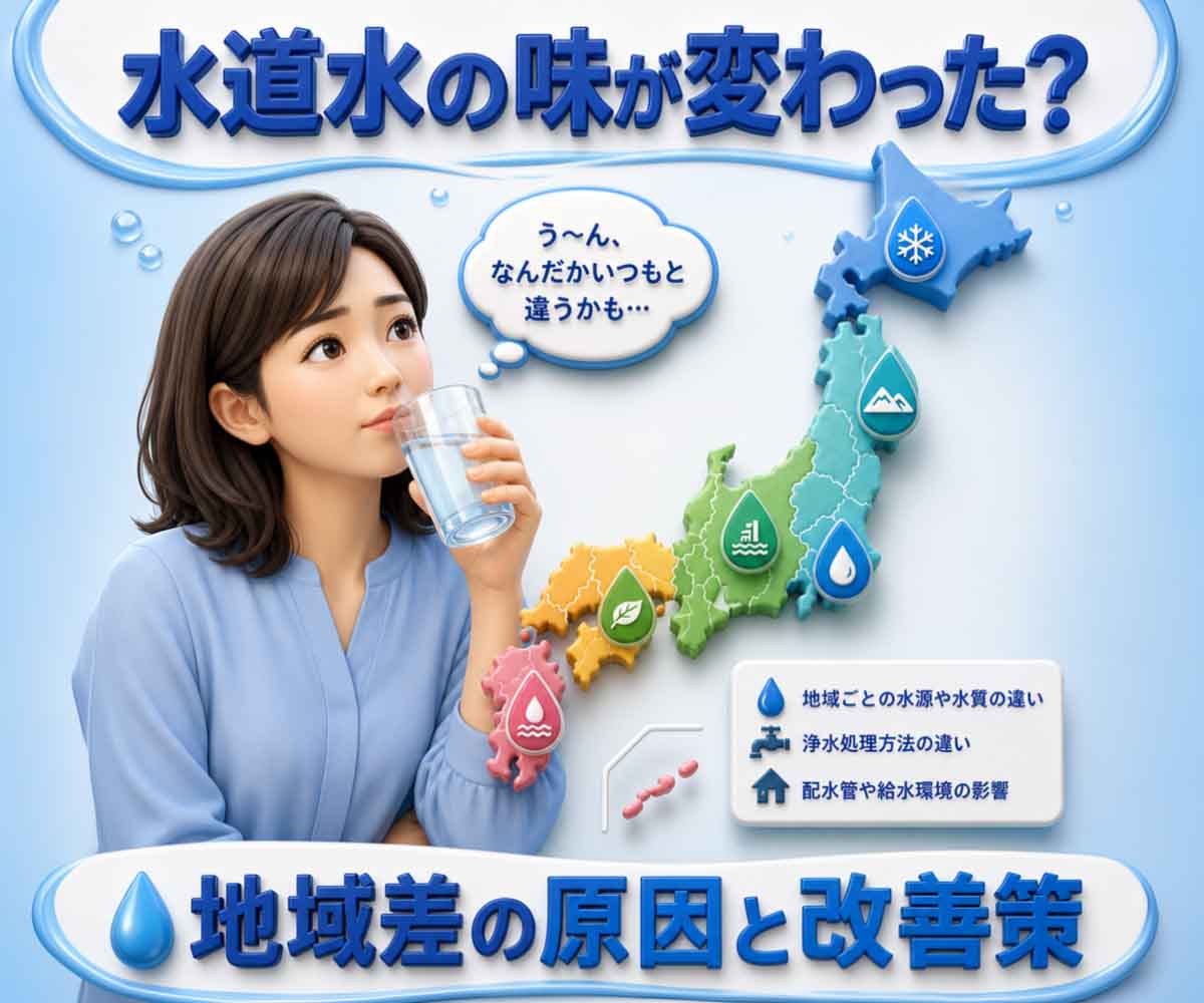 水道水の味が変わった? 地域差の原因と改善策を徹底解説 画像