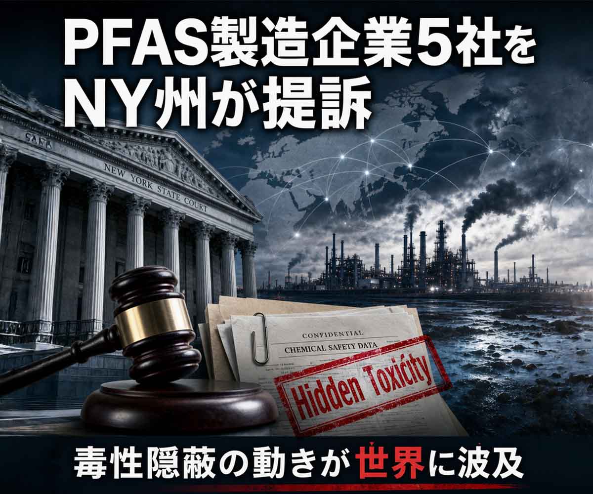 PFAS製造企業5社をNY州が提訴 毒性隠蔽の動きが世界に波及 画像