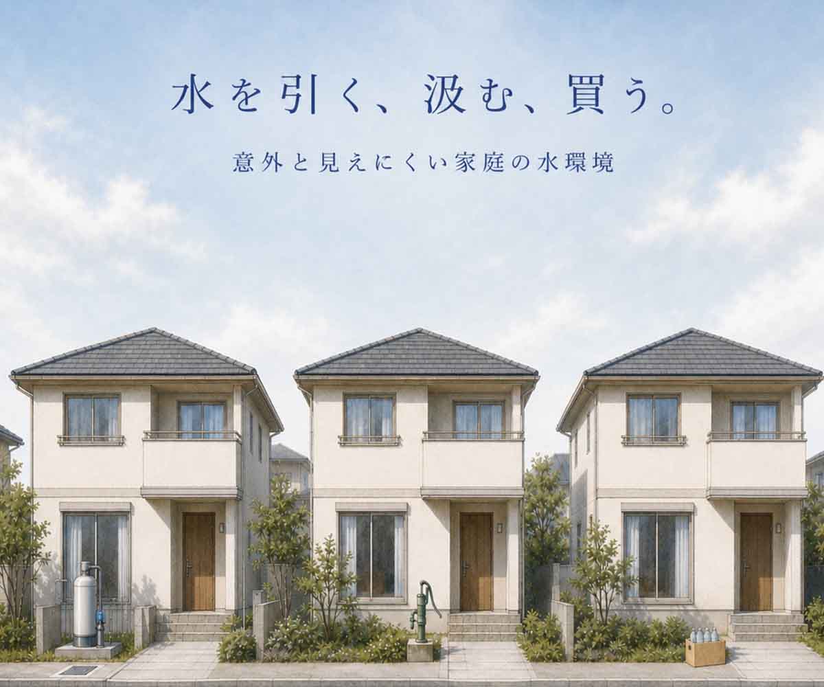 「水を引く、汲む、買う。意外と見えにくい家庭の水環境」画像